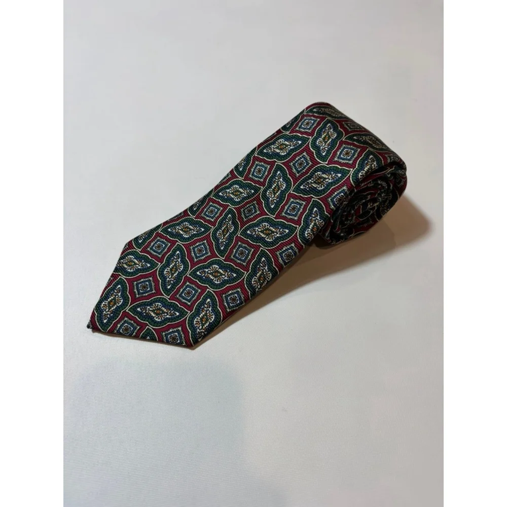 Liberty London Silk Tie Made USA Floral Geometric Paisley Classic